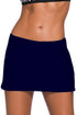 Sexy Navy Blue Skirted Swim Bikini Bottom